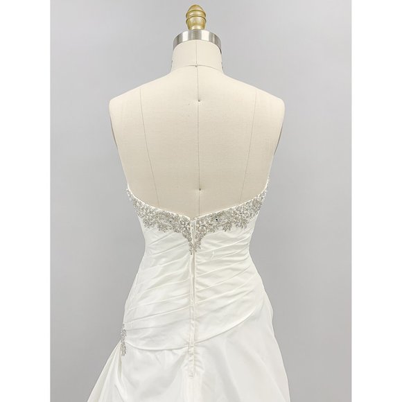 US Bridal Size 4 (EU size 8) - Pleated Taffeta Trumpet Wedding dress - Picture 5 of 6